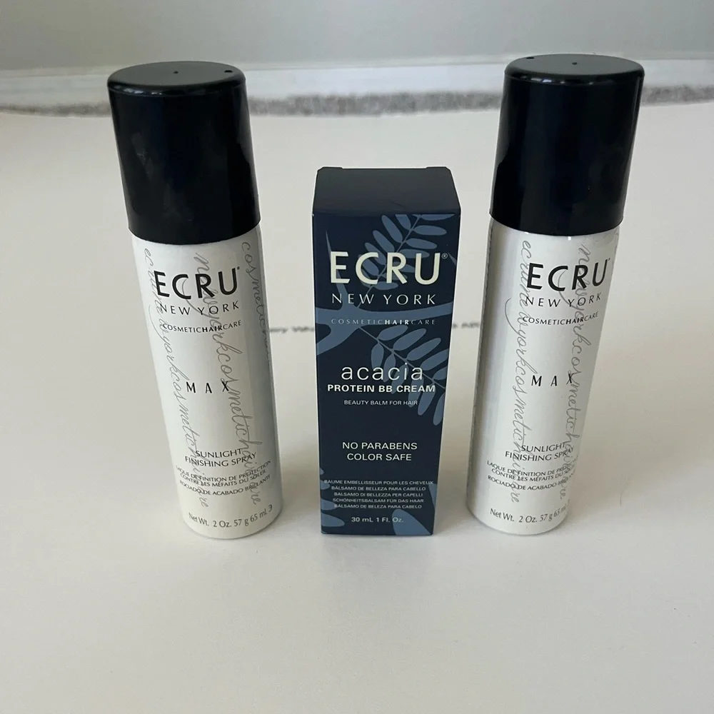 ECRU NEW YORK Haircare Travel Size BB Hair mask & Hairspray NIB